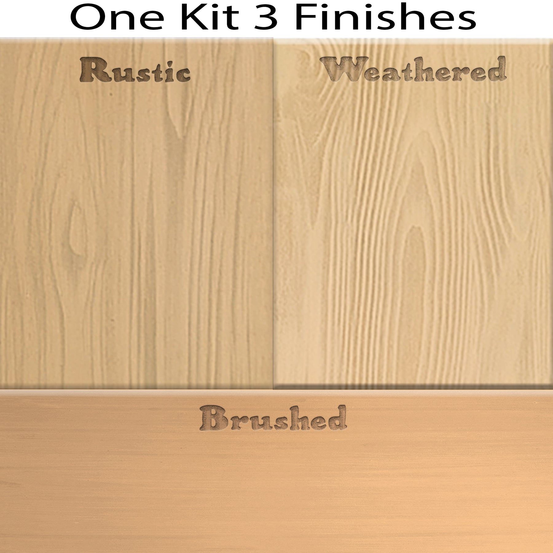 Tabletop Wood'n Finish Kit (Double Size) - Pickled Oak