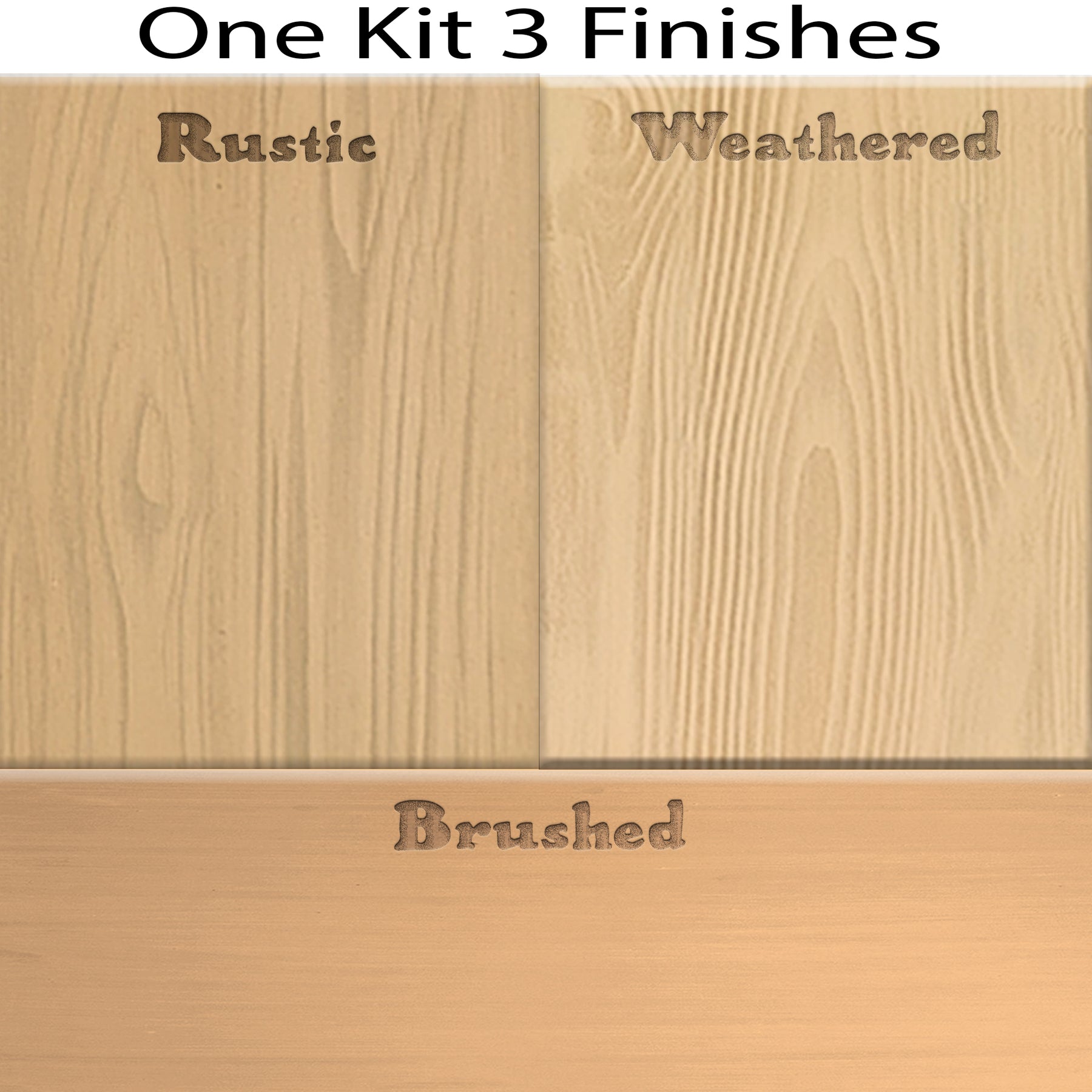 Wood'n Cabinet Kit (24 Door / Grained) - Pickled Oak