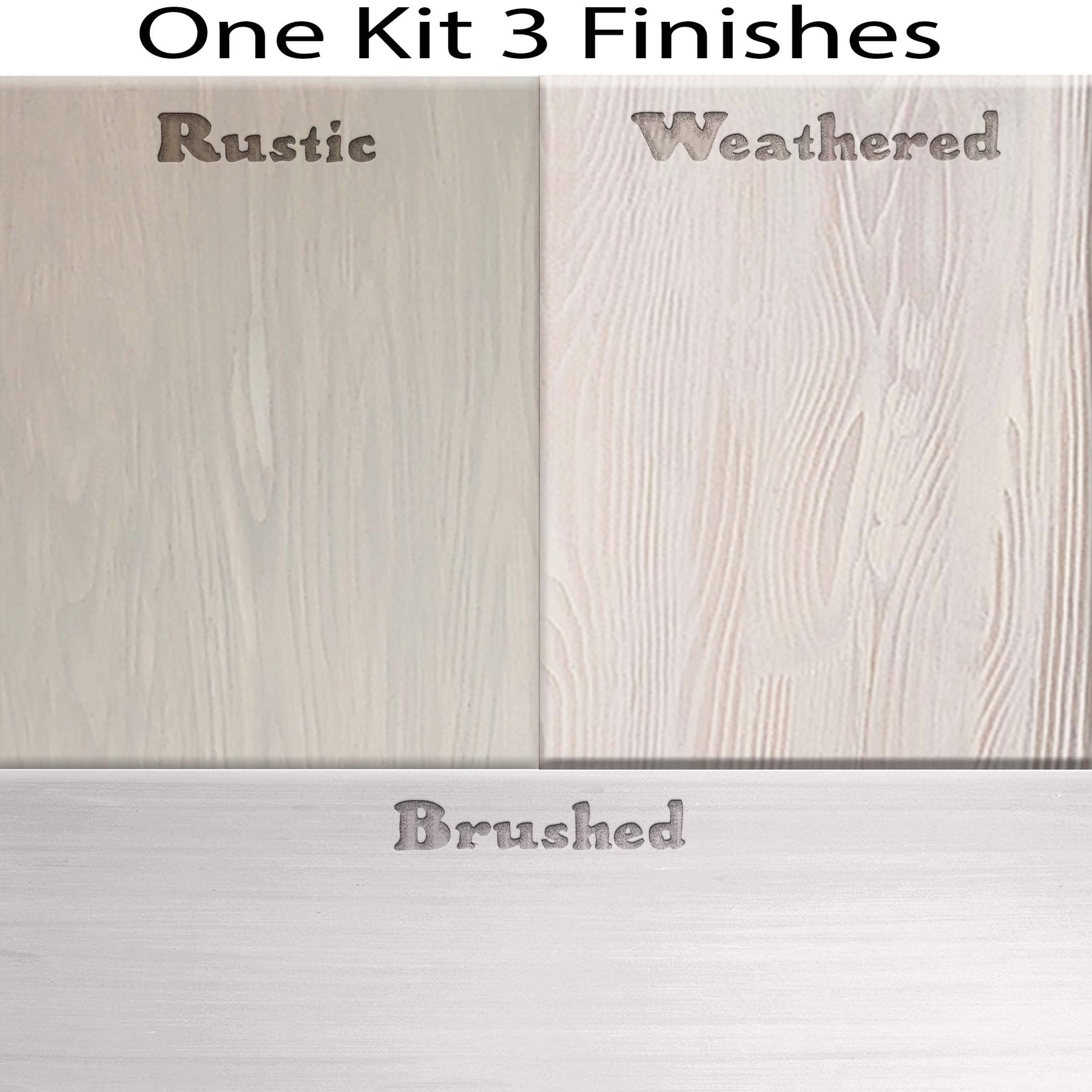 Wood'n Cabinet Kit (48 Door / Grained) - White Wash