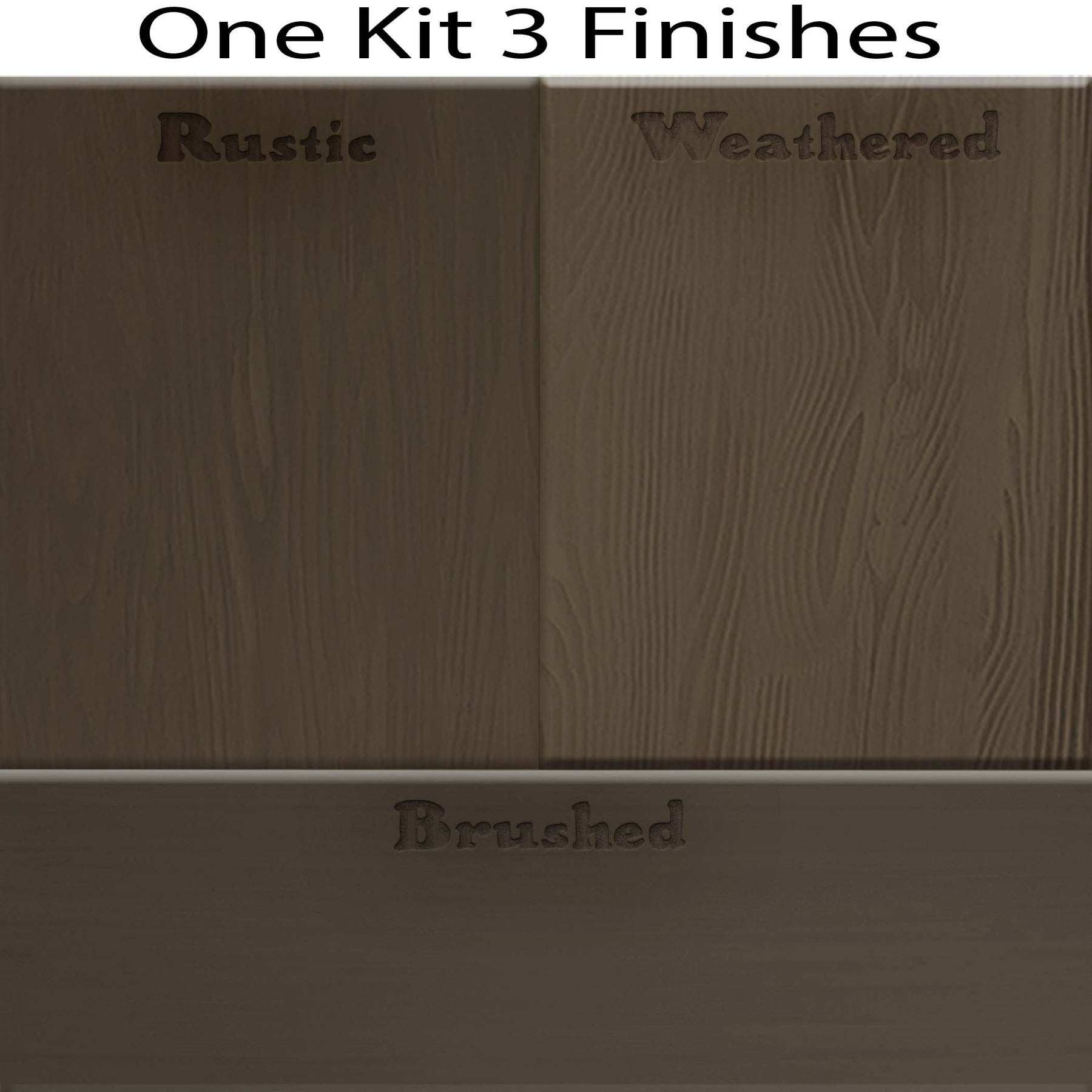 Wood'n Cabinet Kit (24 Door / Grained) - Charcoal