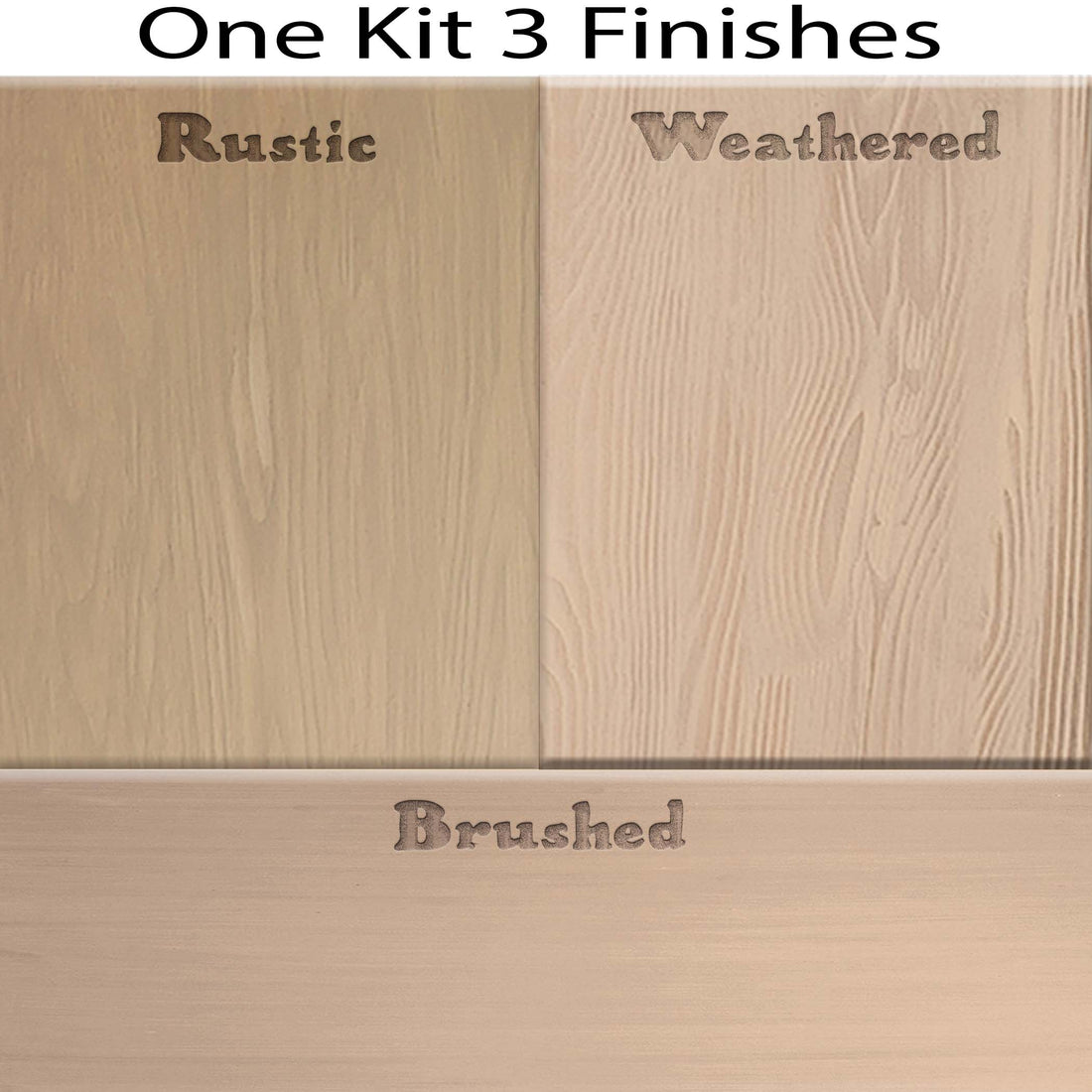 Wood'n Finish Front Door Kit - Pickled Oak | Retique It® Shop