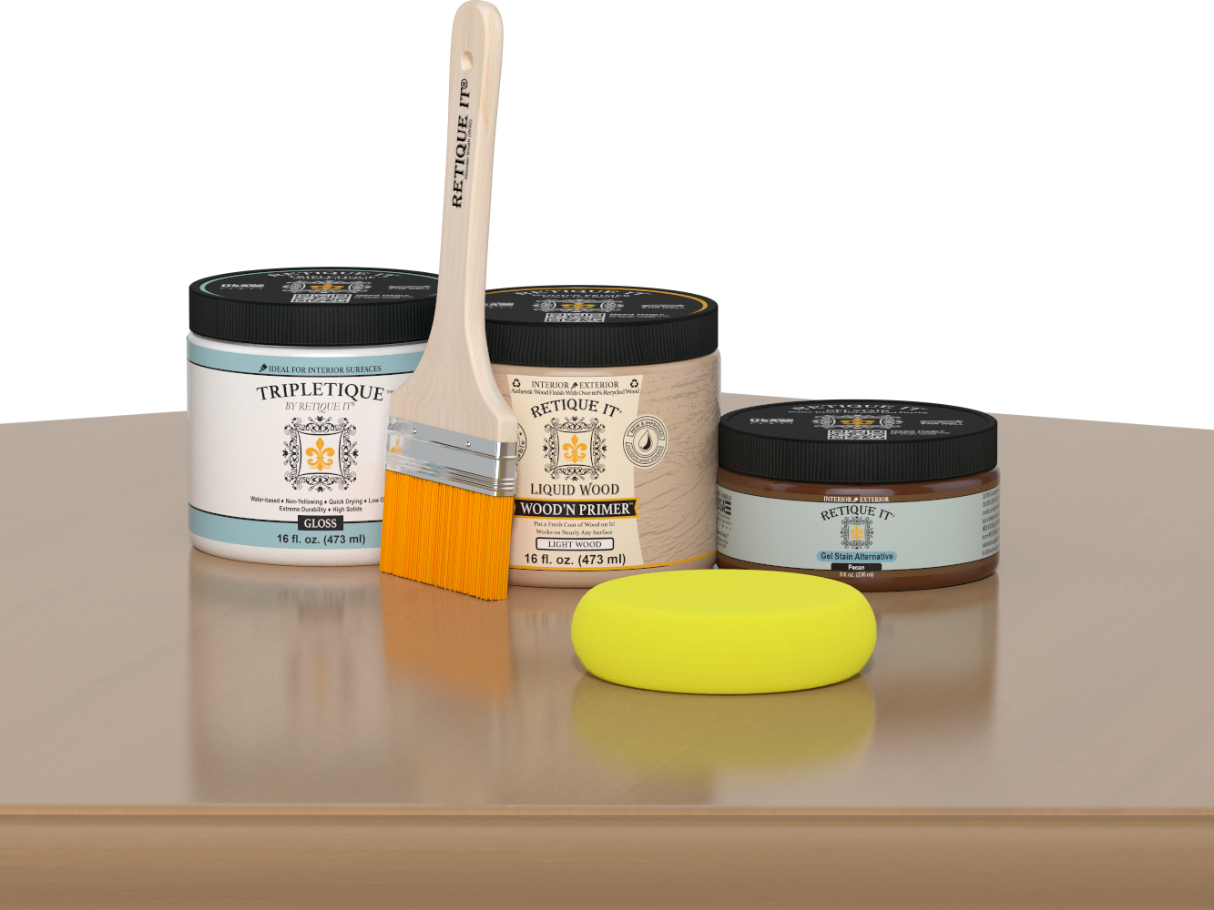 Multi-purpose Smooth Finish Kit (Med) - Pecan - Interior Top Coat