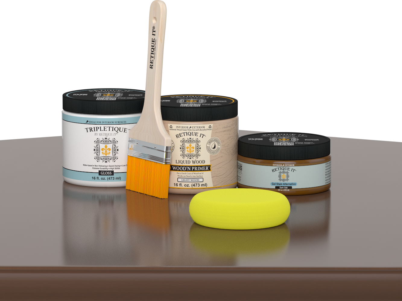 Multi-purpose Smooth Finish Kit (Med) - Dark Oak - Interior Top Coat