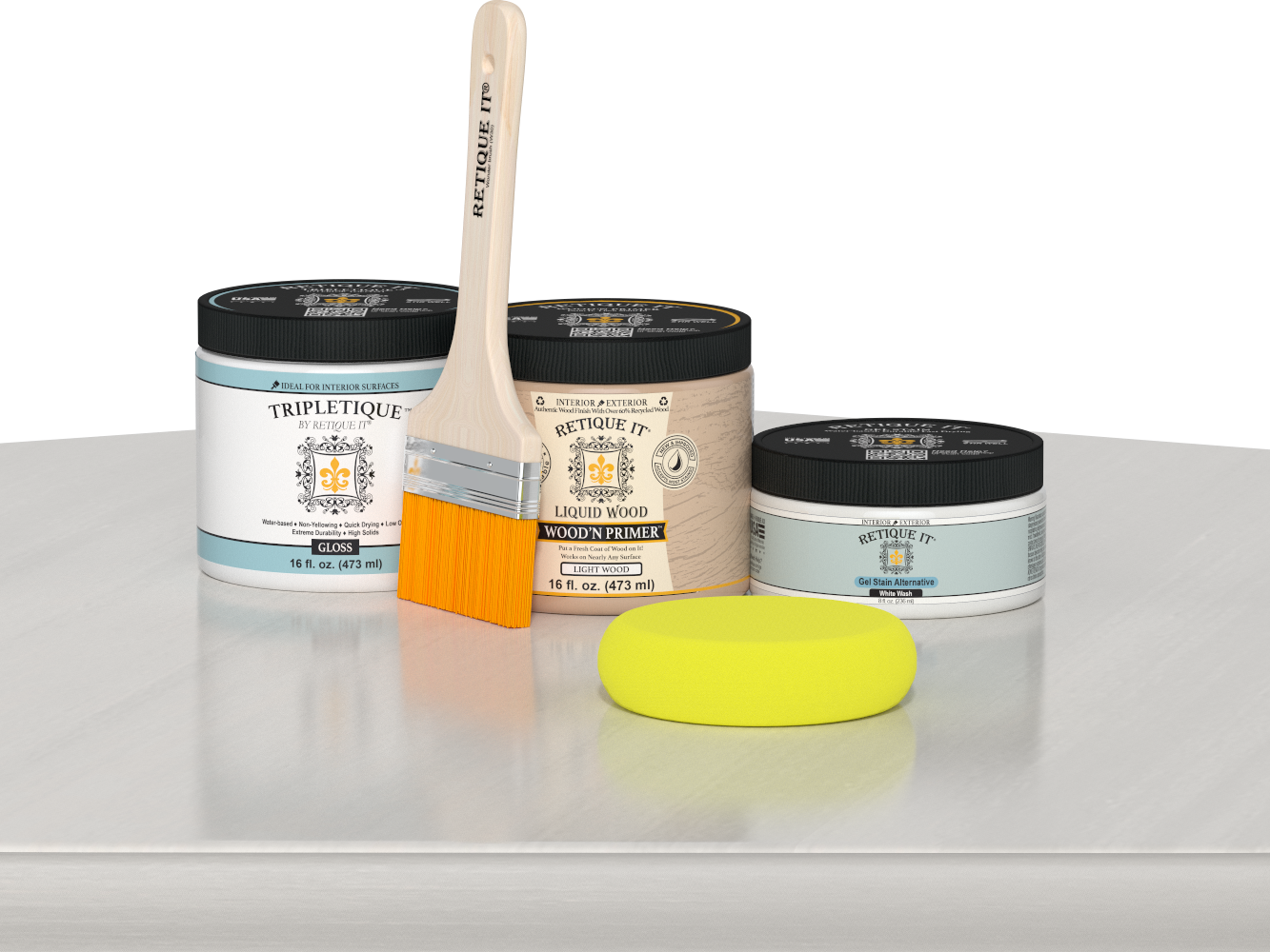Multi-purpose Smooth Finish Kit (Med) - White Wash - Interior Top Coat
