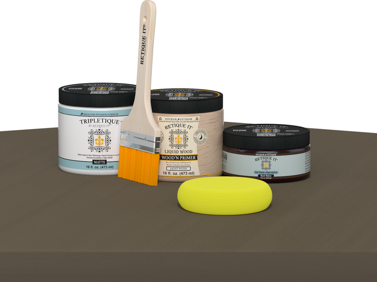Multi-purpose Smooth Finish Kit (Med) - Black Walnut - Interior Top Coat