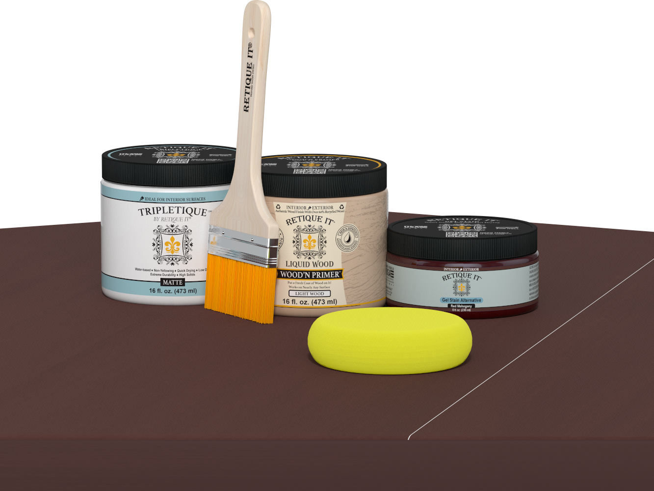 Multi-purpose Smooth Finish Kit (Med) - Red Mahogany - Interior Top Coat
