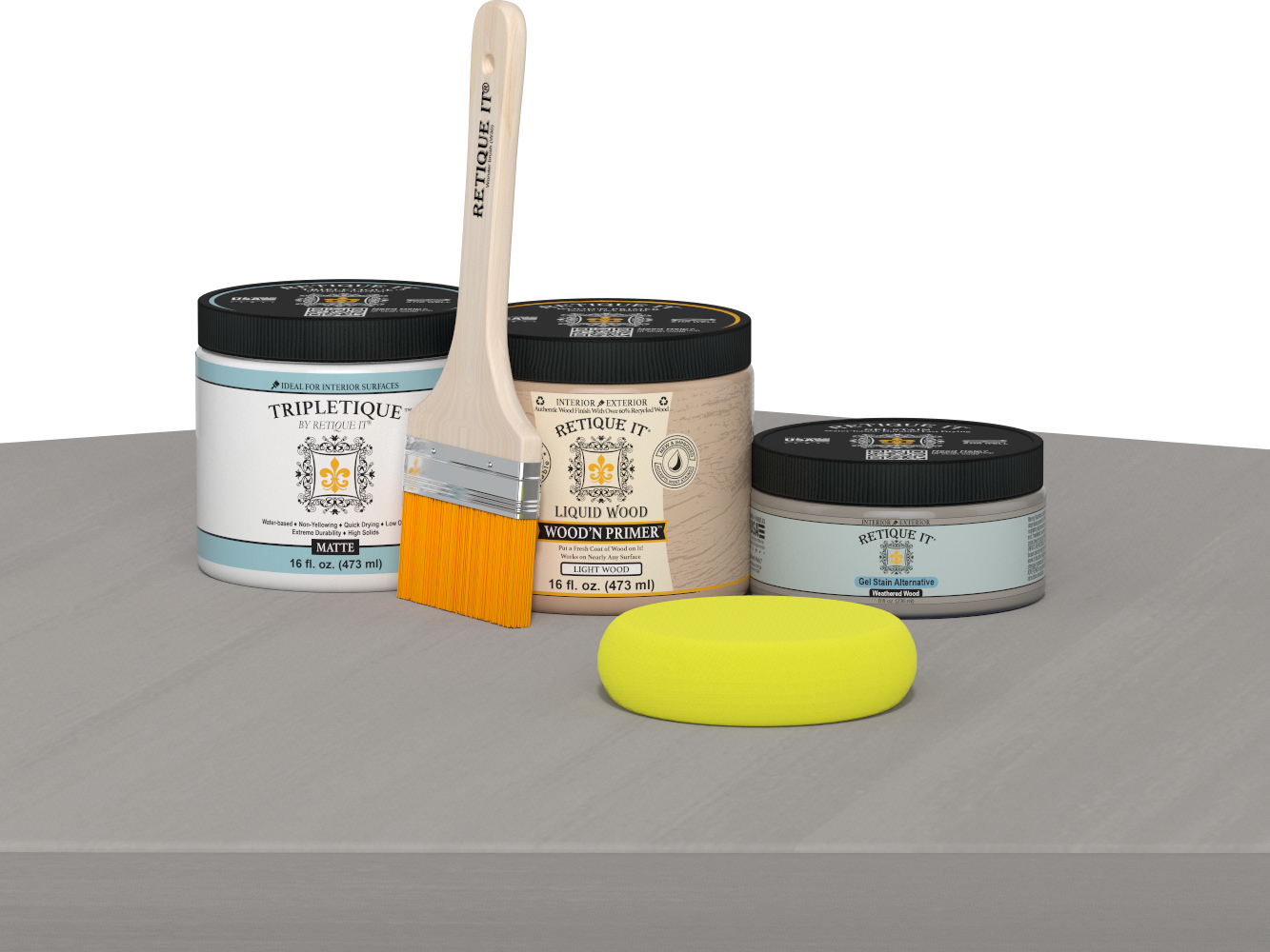 Multi-purpose Smooth Finish Kit (Med) - Weathered Wood - Interior Top Coat