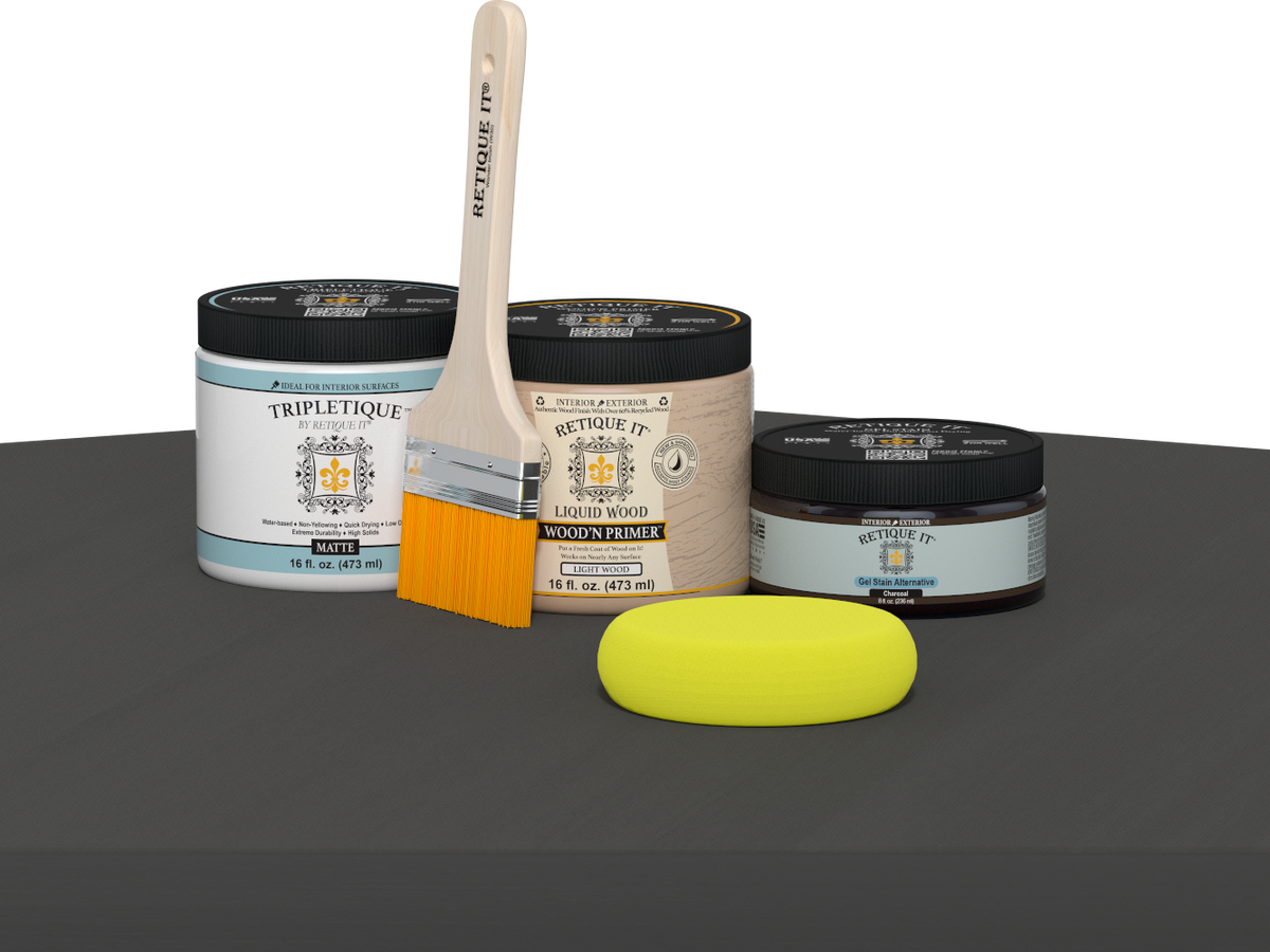 Multi-purpose Smooth Finish Kit (Med) - Charcoal - Interior Top Coat