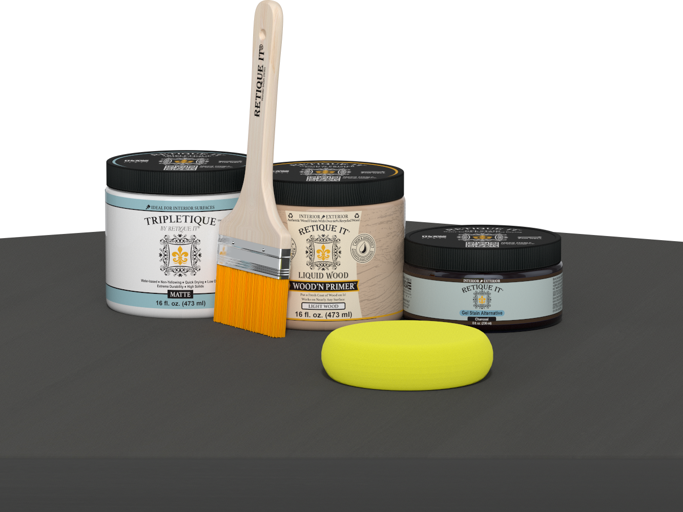 Multi-purpose Smooth Finish Kit (Med) - Charcoal - Interior Top Coat