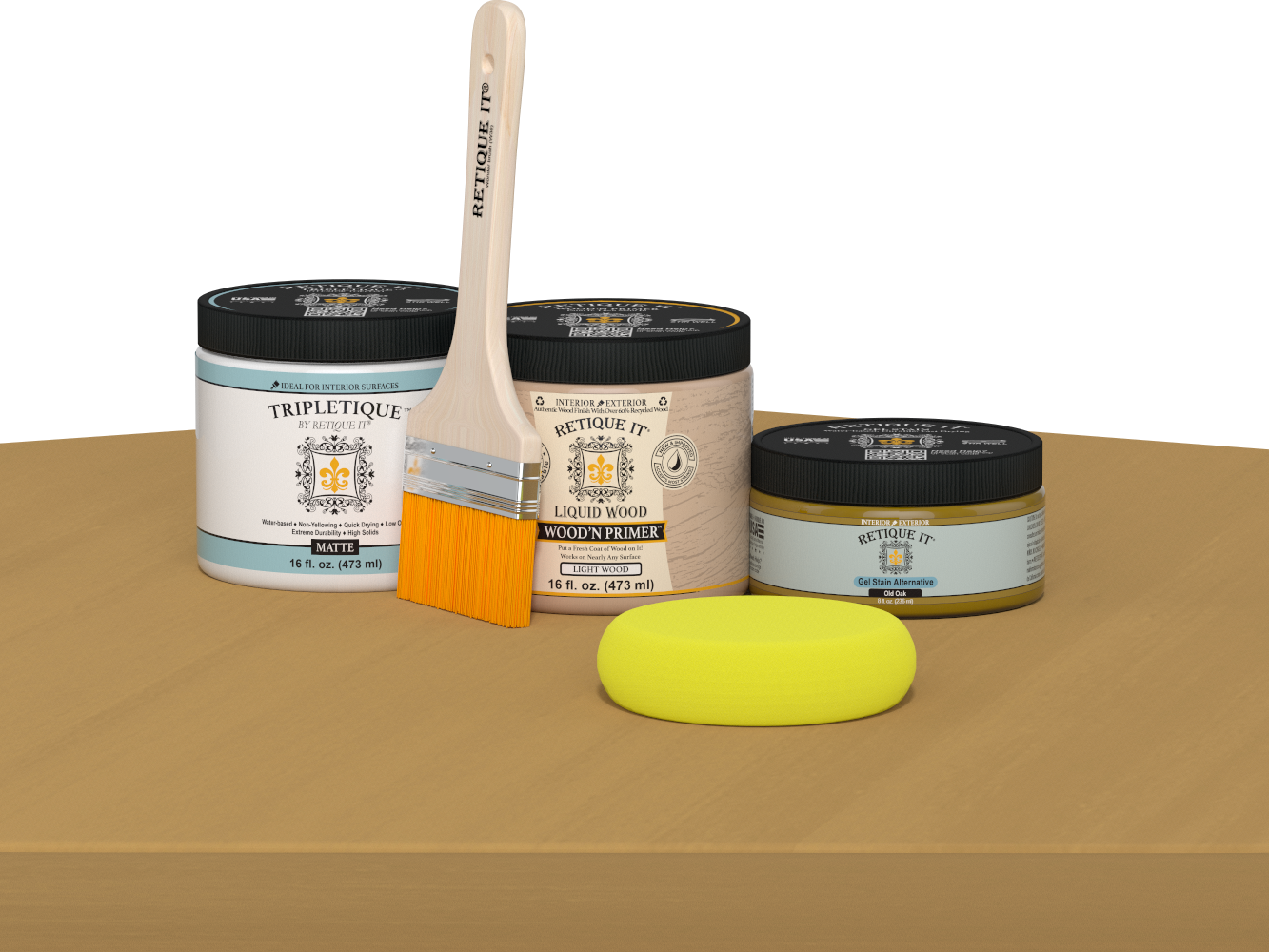 Multi-purpose Smooth Finish Kit (Med) - Old Oak - Interior Top Coat