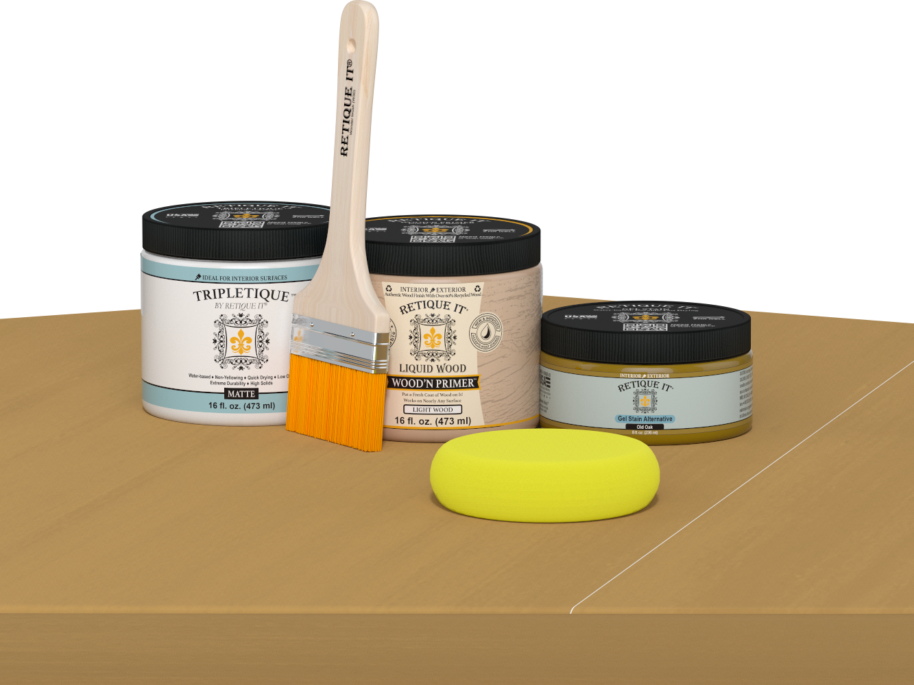 Multi-purpose Smooth Finish Kit (Med) - Old Oak - Interior Top Coat