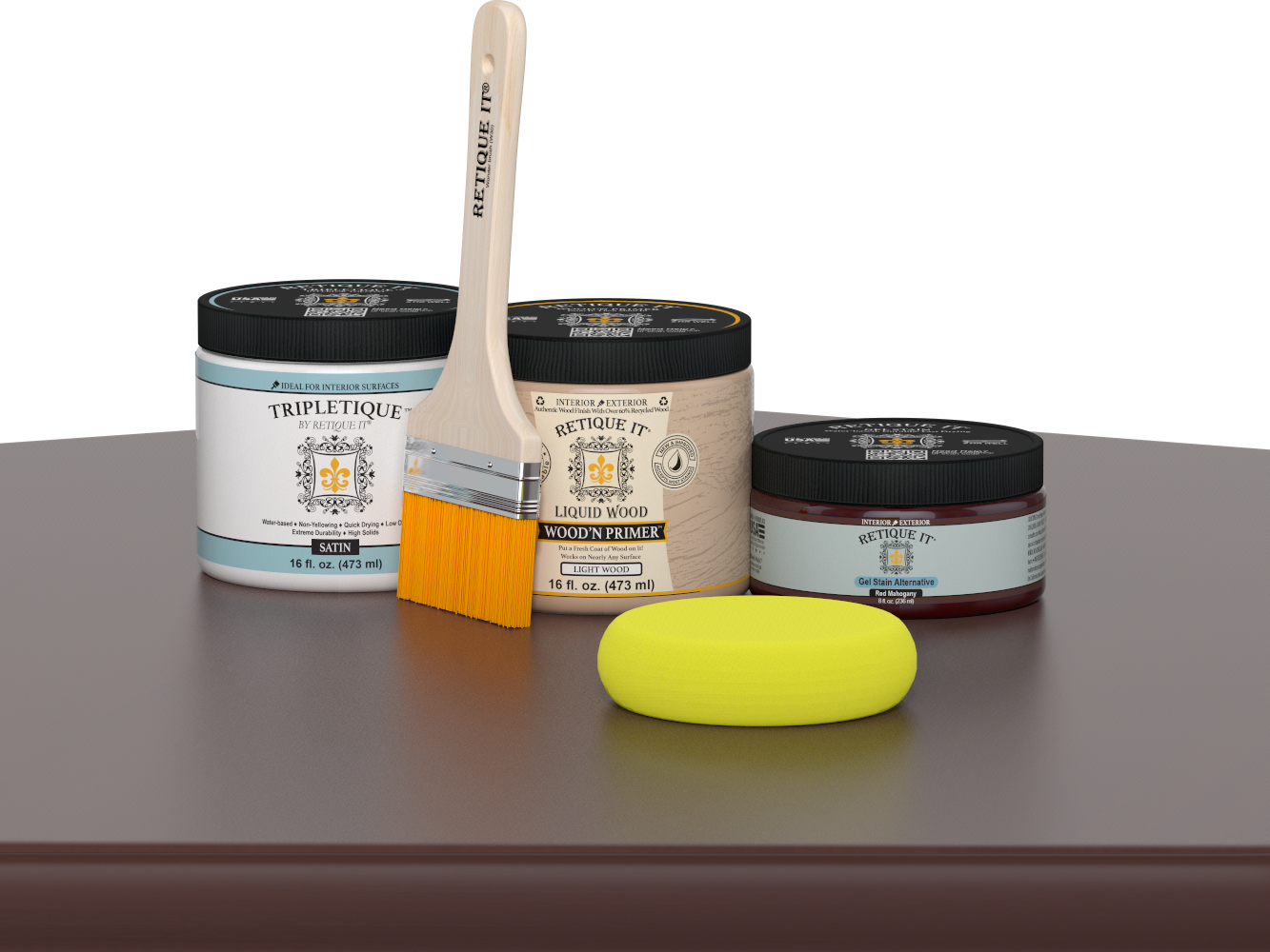 Multi-purpose Smooth Finish Kit (Med) - Red Mahogany - Interior Top Coat