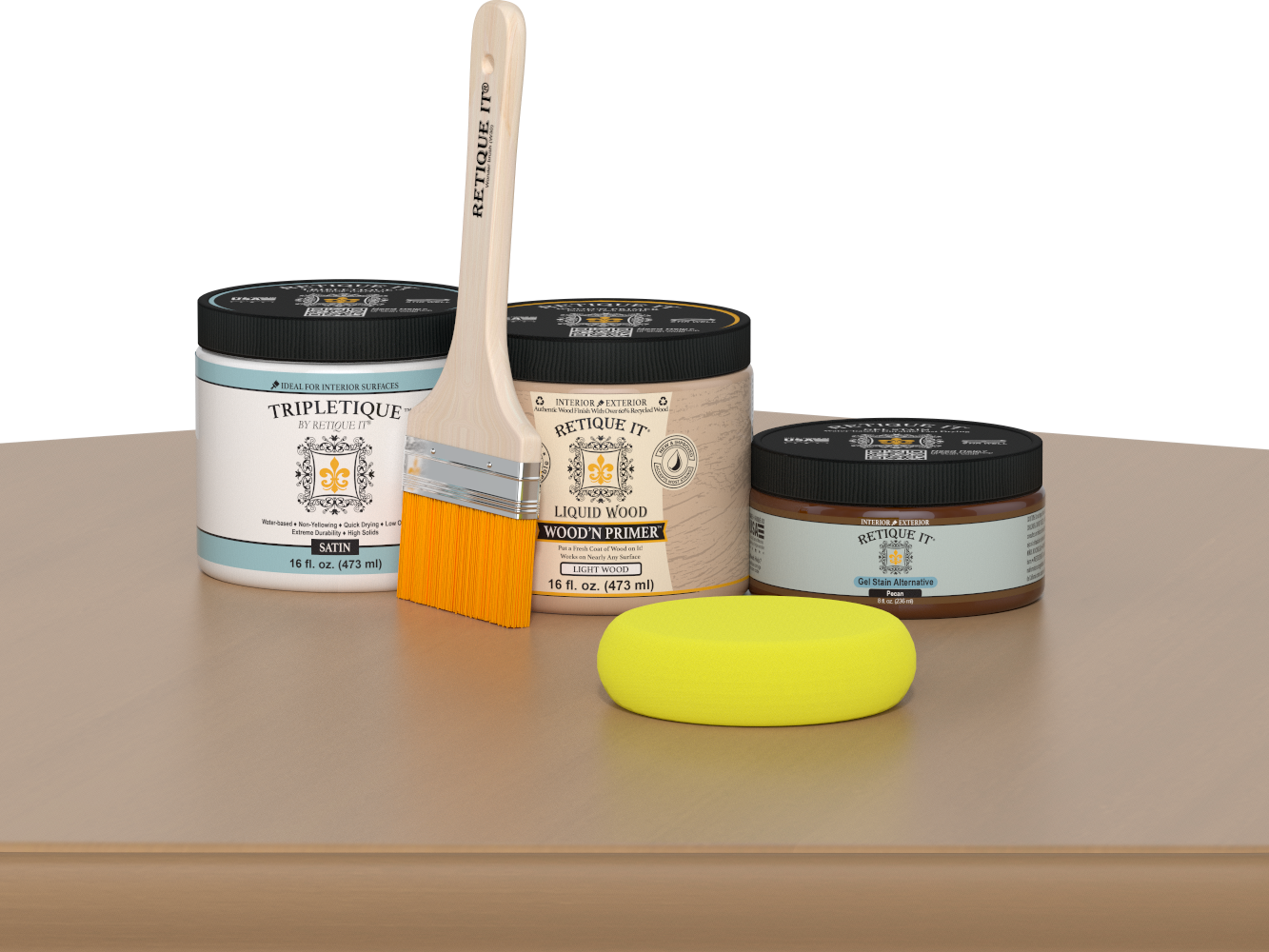 Multi-purpose Smooth Finish Kit (Med) - Pecan - Interior Top Coat