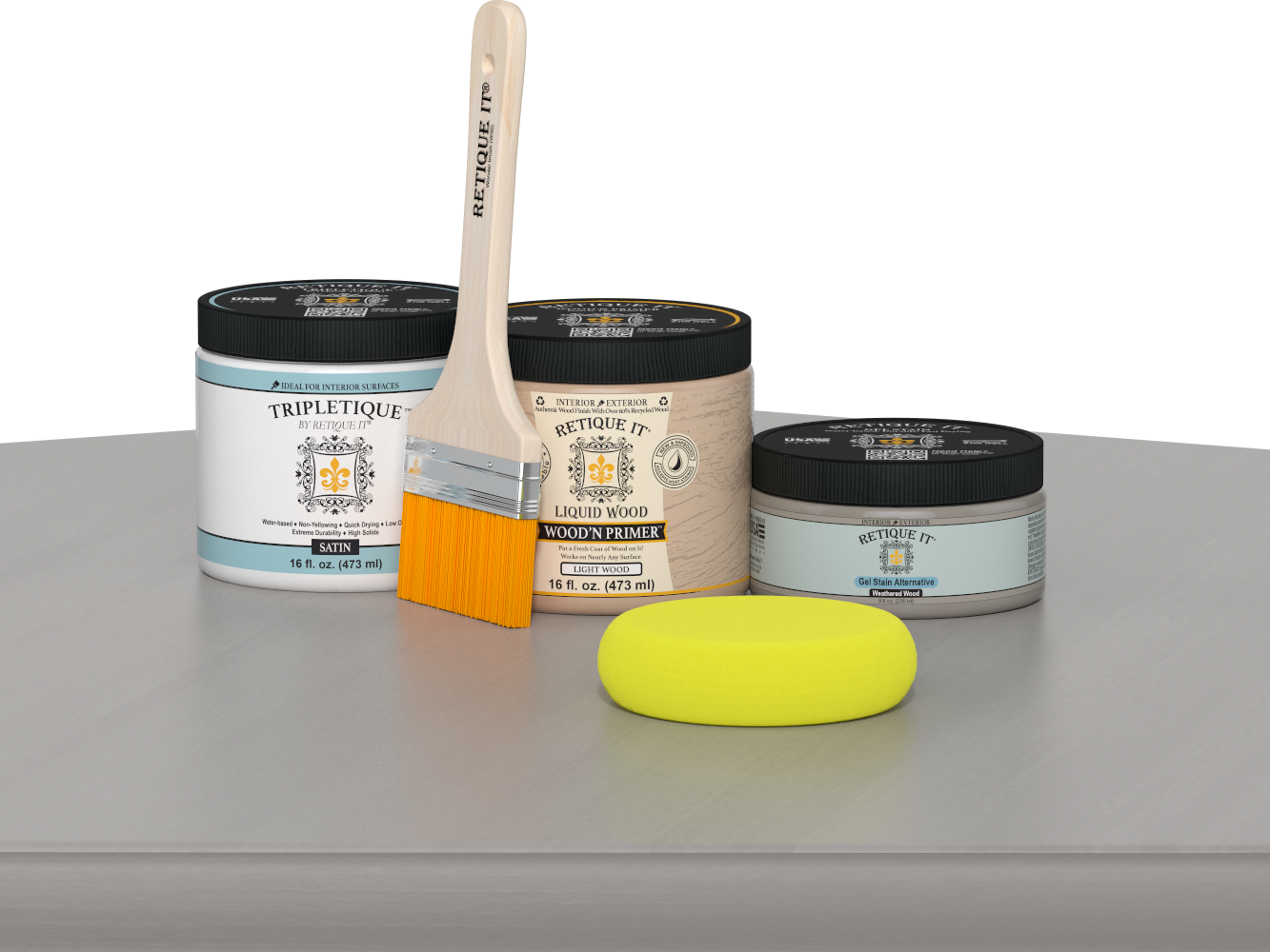 Multi-purpose Smooth Finish Kit (Med) - Weathered Wood - Interior Top Coat