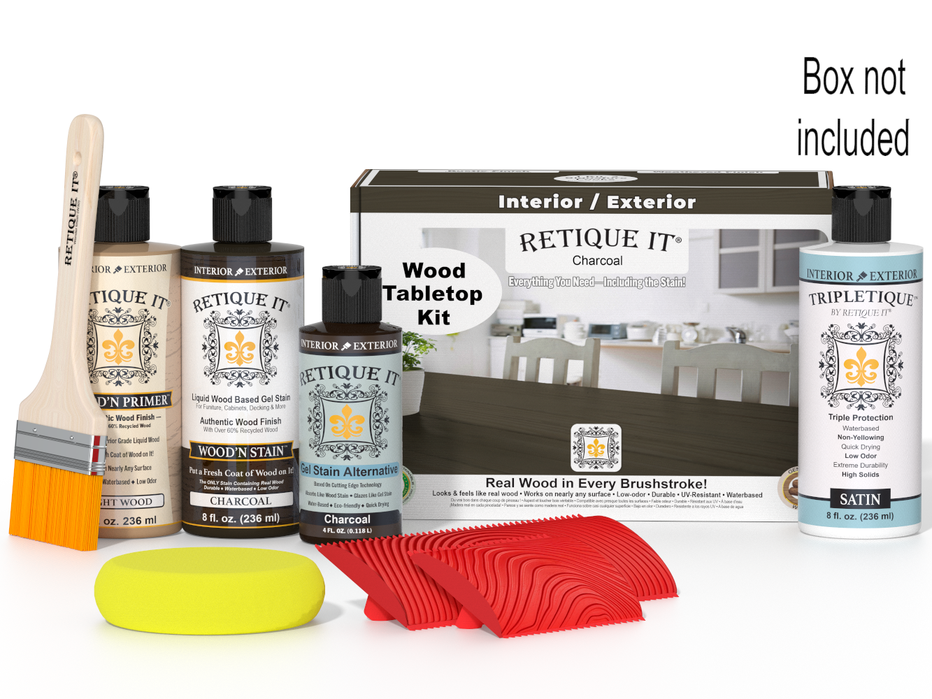 Tabletop Wood'n Finish Kit - Charcoal