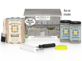 Weathered Wood Wood'n Cabinet Kit with 48 smooth doors by Retique It® for staining and finishing kitchen cabinets.