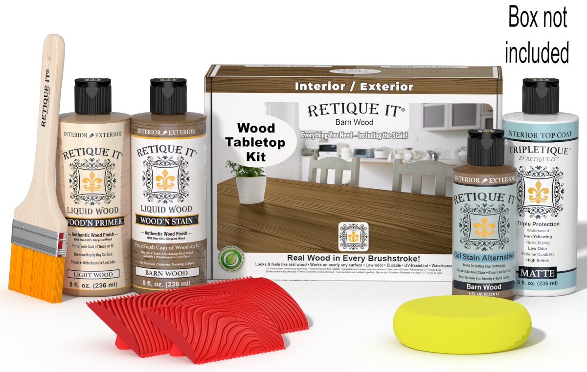 Tabletop Wood'n Finish Kit - Barn Wood