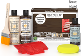 Retique It® Wood'n Finish Kit in Black Walnut for multi-purpose wood finishing, shown with included components in a box.