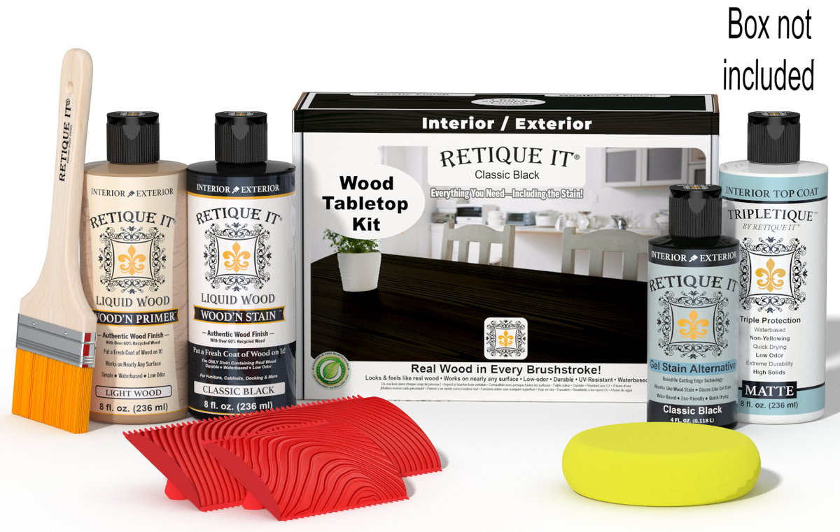 Tabletop Wood'n Finish Kit - Classic Black