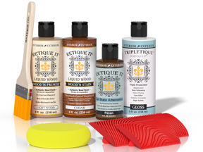 Retique It® Wood'n Kit Cedar interior top coat in a multi-purpose finish kit, shown in the image.