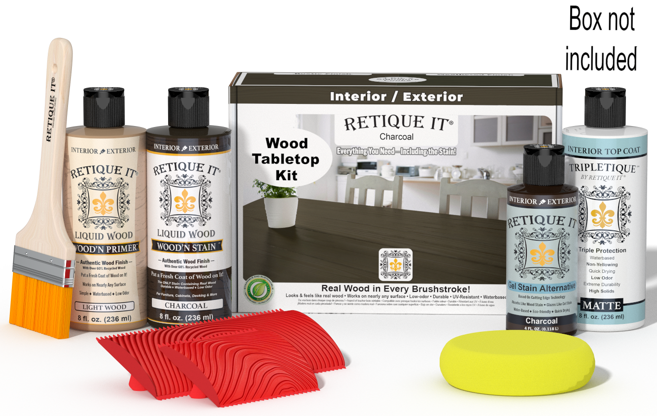 Tabletop Wood'n Finish Kit - Charcoal