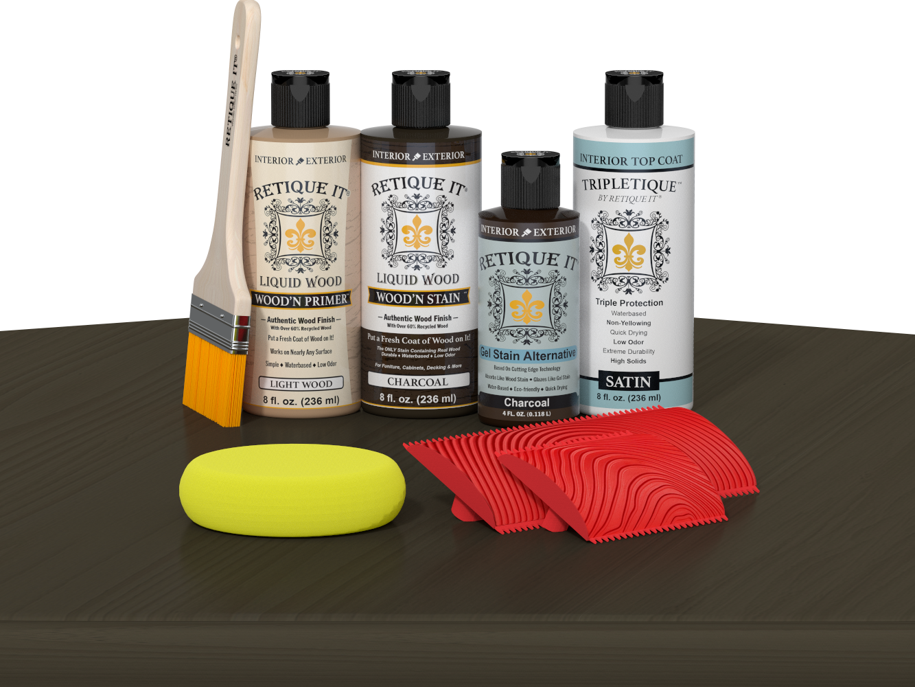Tabletop Wood'n Finish Kit - Charcoal