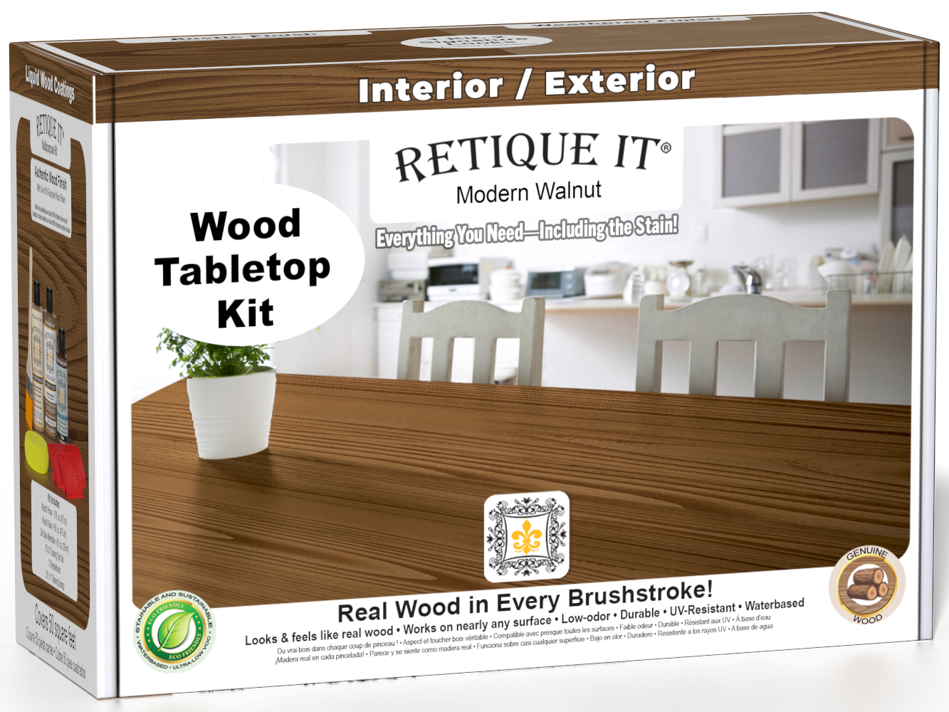 Tabletop Wood'n Finish Kit - Modern Walnut
