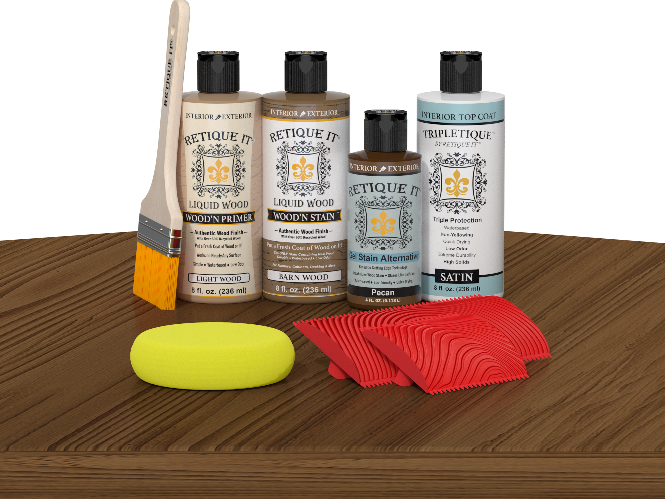 Tabletop Wood'n Finish Kit - Modern Walnut