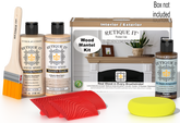 Retique It® Fireplace Mantel Wood'n Finish Kit in Pickled Oak stain, featuring wood stain application for fireplace mantels.