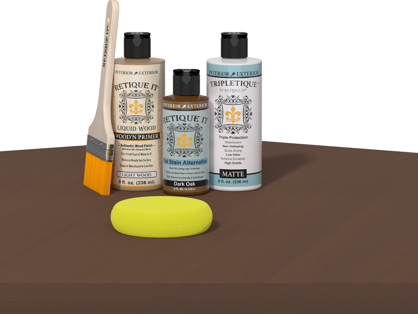 Multi-purpose Smooth Finish Kit - Dark Oak - Interior Top Coat