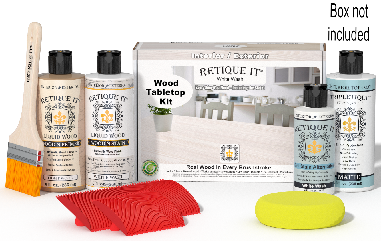 Tabletop Wood'n Finish Kit - White Wash