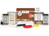 Cedar-colored Multi-purpose Wood'n Kit by Retique It® with four large wood finish bottles and application tools in a box
