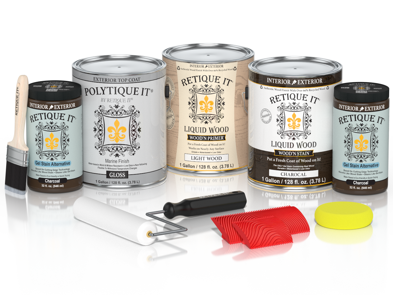 Multi-purpose Wood'n Kit (4x Lg) - Charcoal - Exterior Top Coat