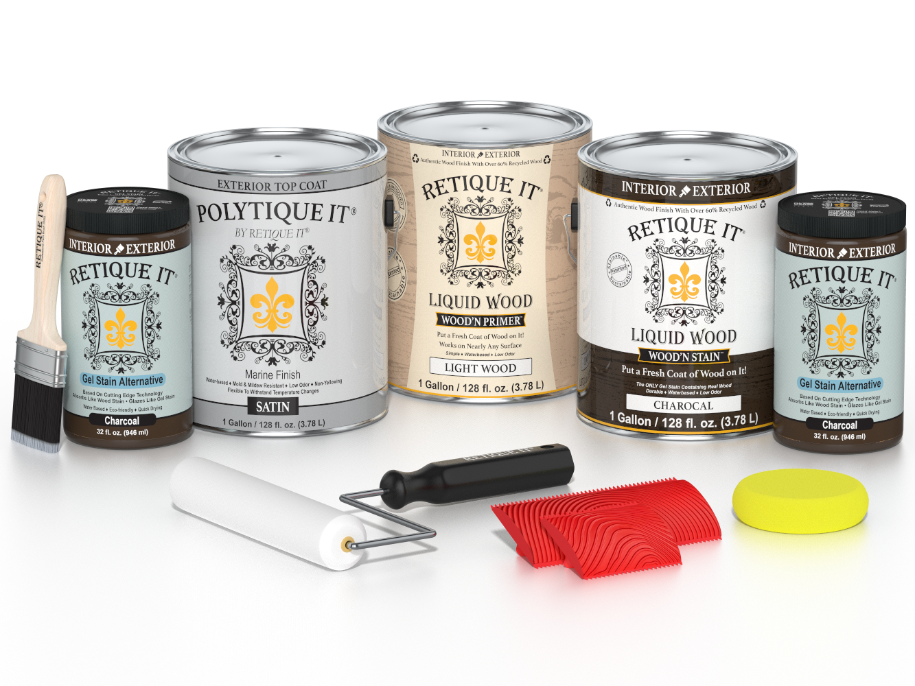 Multi-purpose Wood'n Kit (4x Lg) - Charcoal - Exterior Top Coat