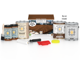 Retique It® Vintage Cherry decking wood stain kit with stain tray and brushes for outdoor wood projects.
