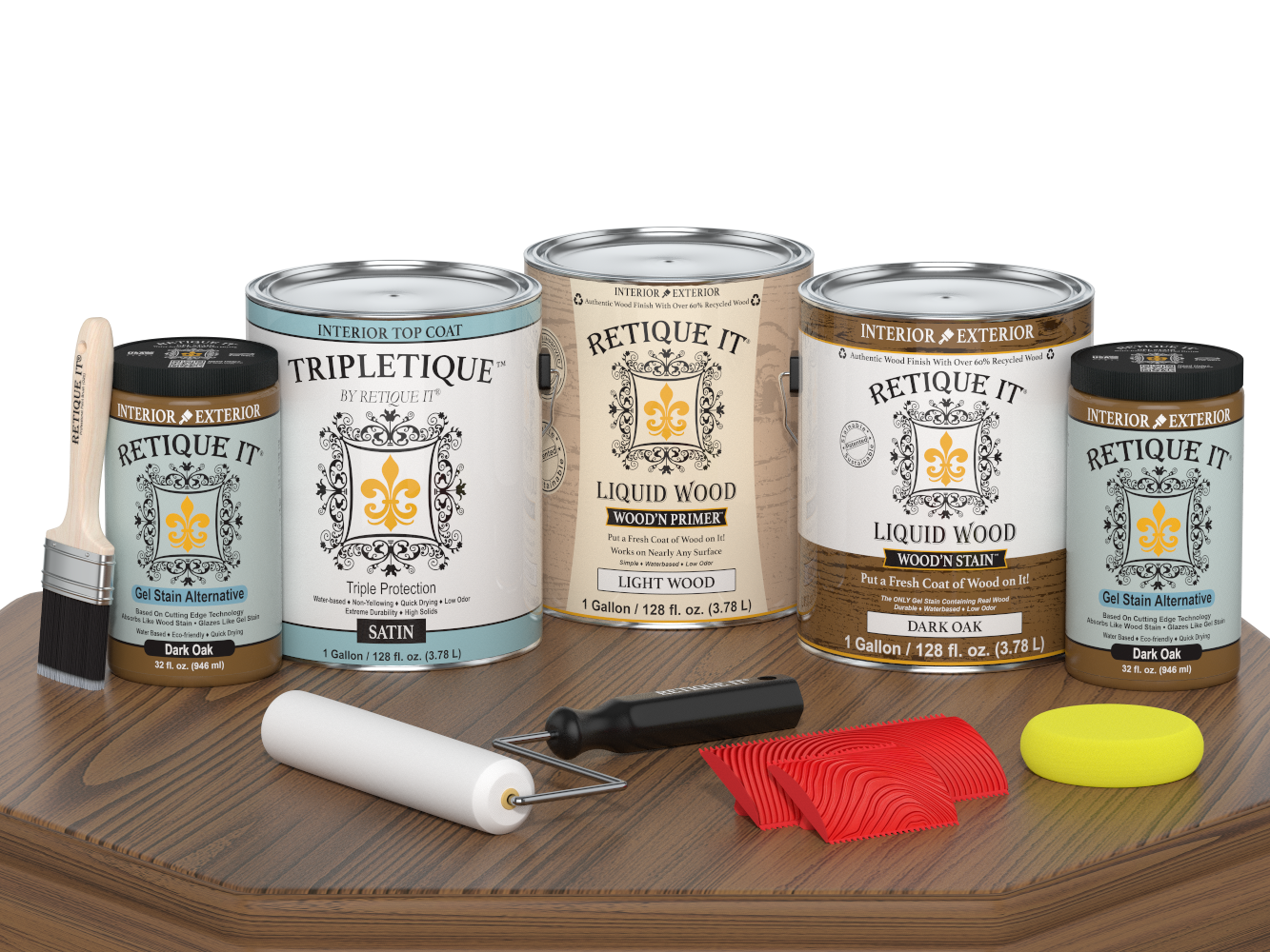 Multi-purpose Wood'n Kit (4x Lg) - Dark Oak - Interior Top Coat