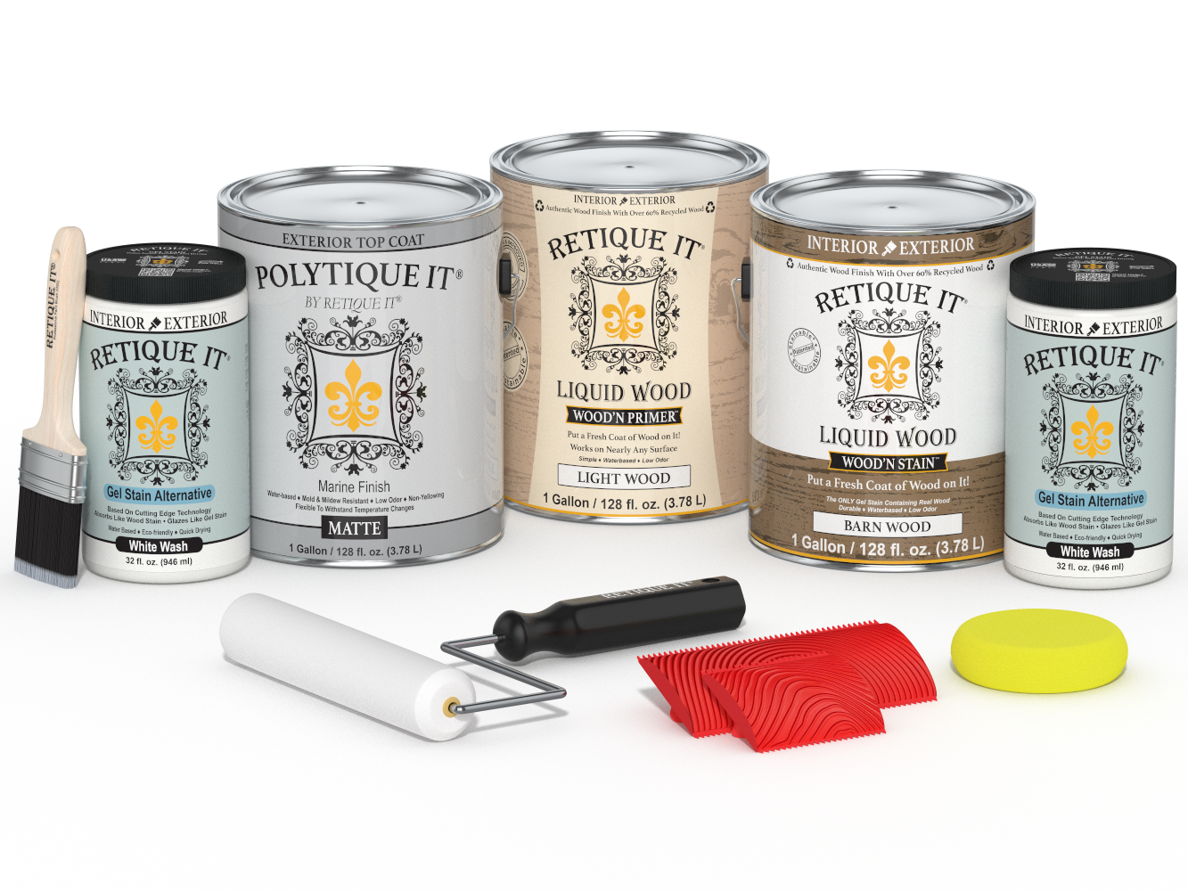 Multi-purpose Wood'n Kit (4x Lg) - French Oak - Exterior Top Coat