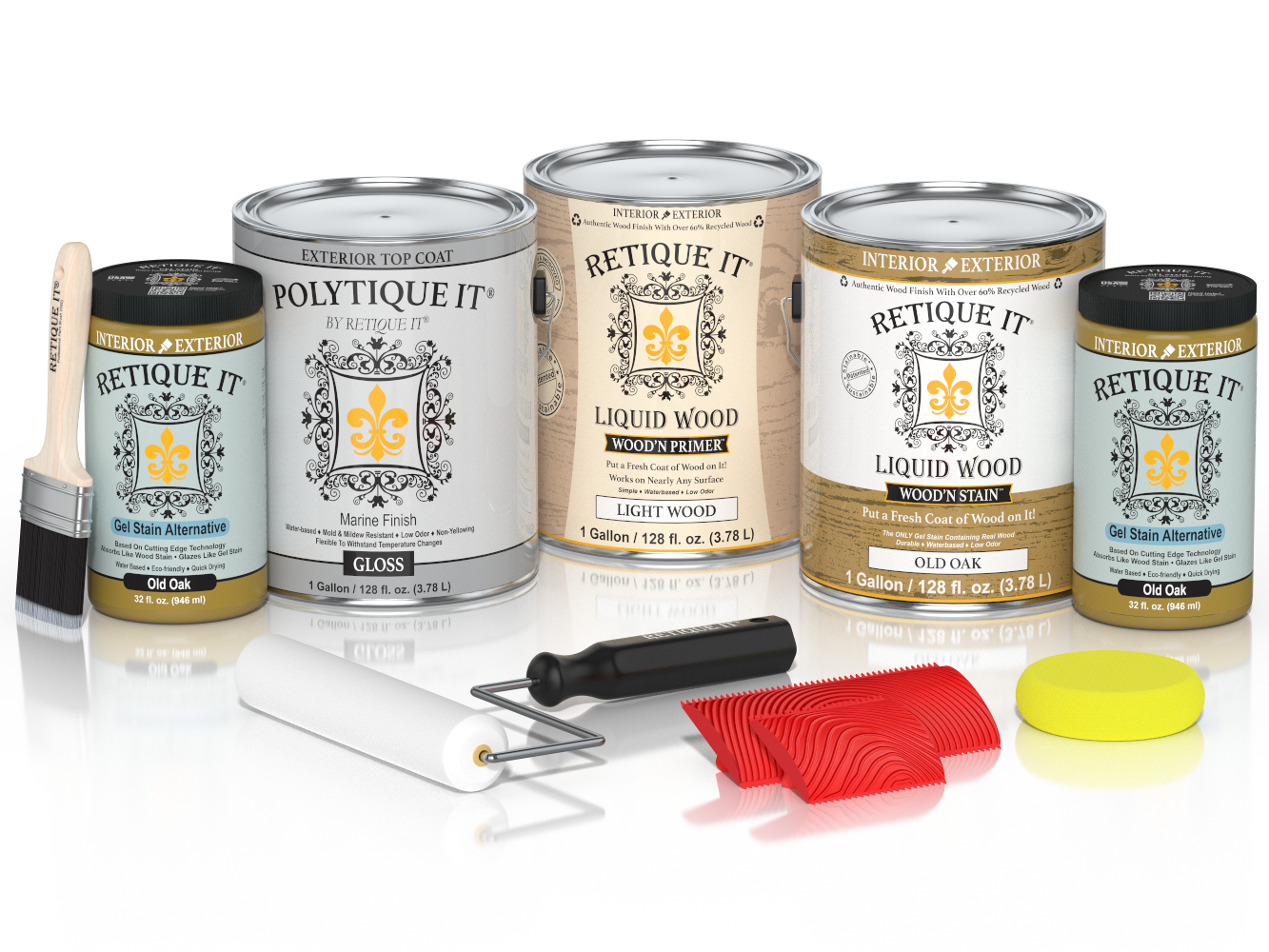 Multi-purpose Wood'n Kit (4x Lg) - Old Oak - Exterior Top Coat