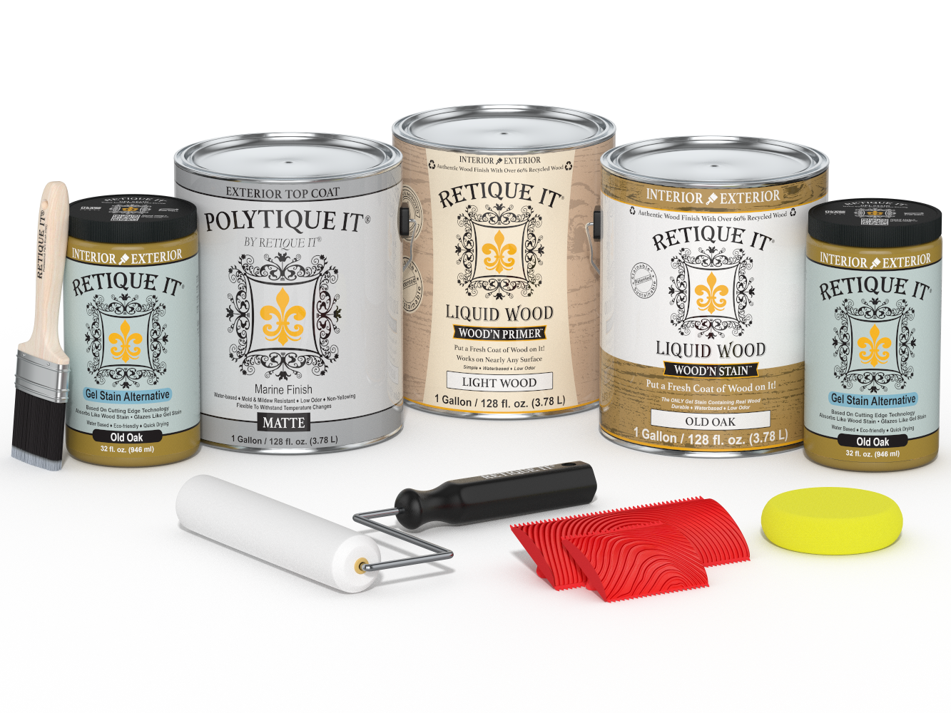 Multi-purpose Wood'n Kit (4x Lg) - Old Oak - Exterior Top Coat