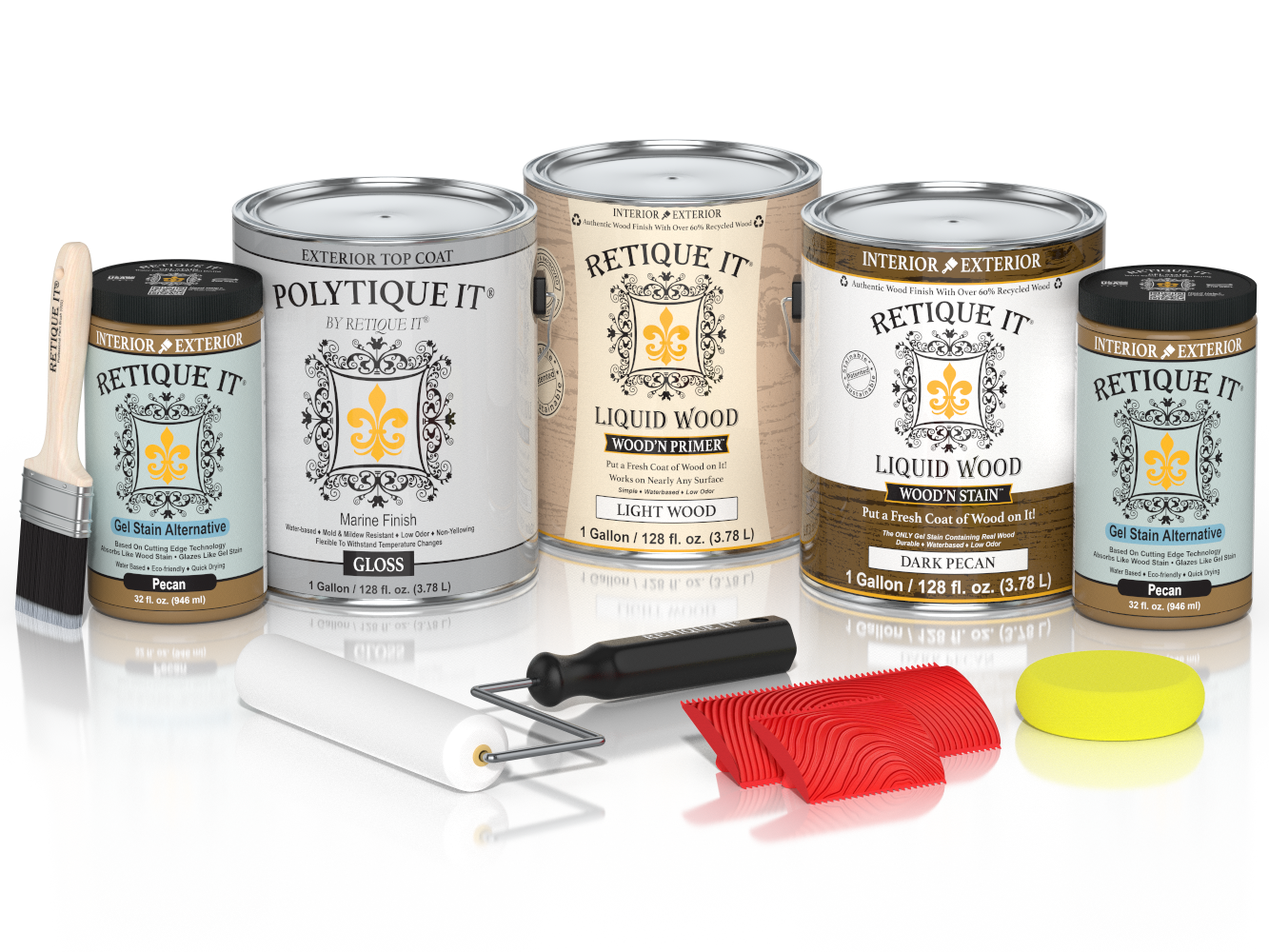 Multi-purpose Wood'n Kit (4x Lg) - Dark Pecan - Exterior Top Coat