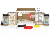 Retique It® Wood'n Kit in Pickled Oak with four large containers and application tools for multi-purpose wood finishing.