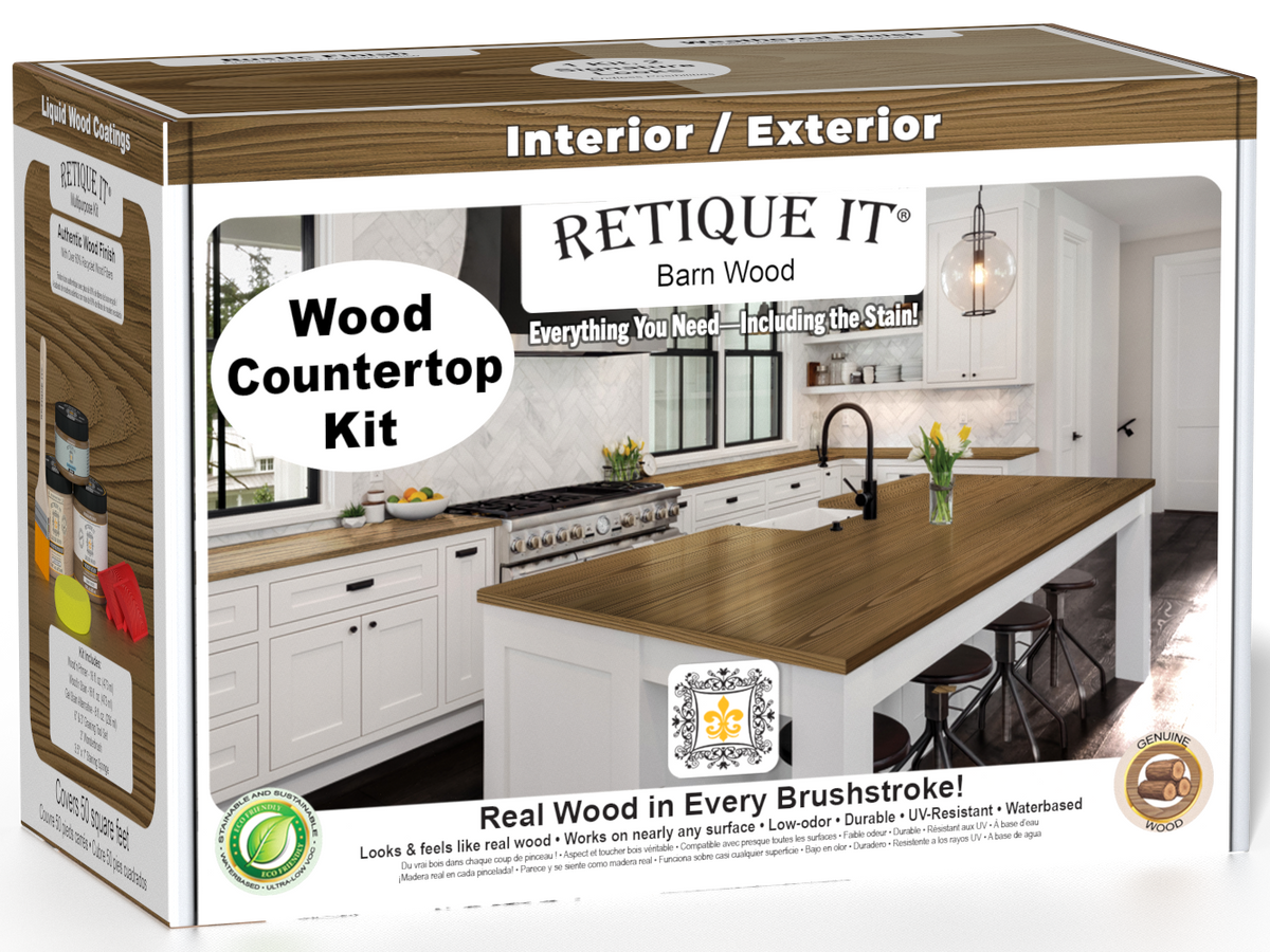 Countertop Kit - Kitchen Island - Barn Wood | Retique It®