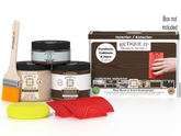 Retique It® Wood'n Finish Kit in Black Walnut, medium-sized multi-purpose wood finishing kit with applicator tools.