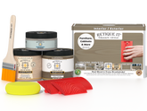 Multi-purpose Wood'n Kit in Drift Wood finish by Retique It®, featuring wood finishing tools and supplies.