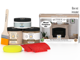 Retique It® Fireplace Wood'n Finish Kit in French Oak stain, includes full fireplace stain set with wood finish products.