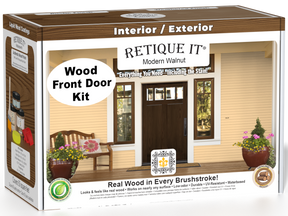 Wood'n Finish Front Door Kit - Modern Walnut — box hero