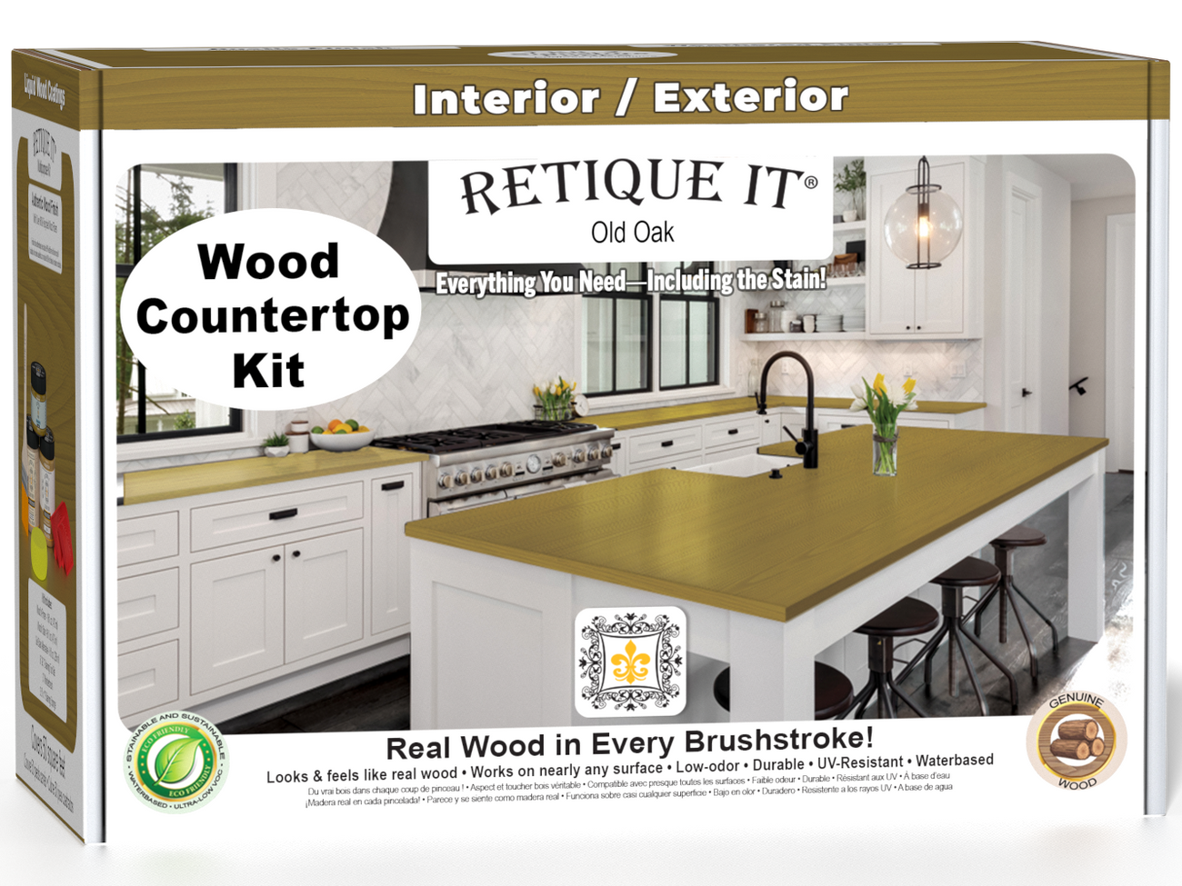 Countertop Kit for Kitchen Island in Old Oak | Retique It®