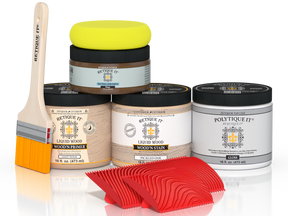 Retique It® Multi-purpose Wood'n Kit in Pickled Oak with gloss finish, designed for exterior wood top coating and protection.