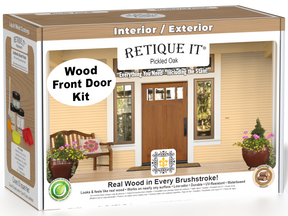 Wood'n Finish Front Door Kit - Pickled Oak — box hero