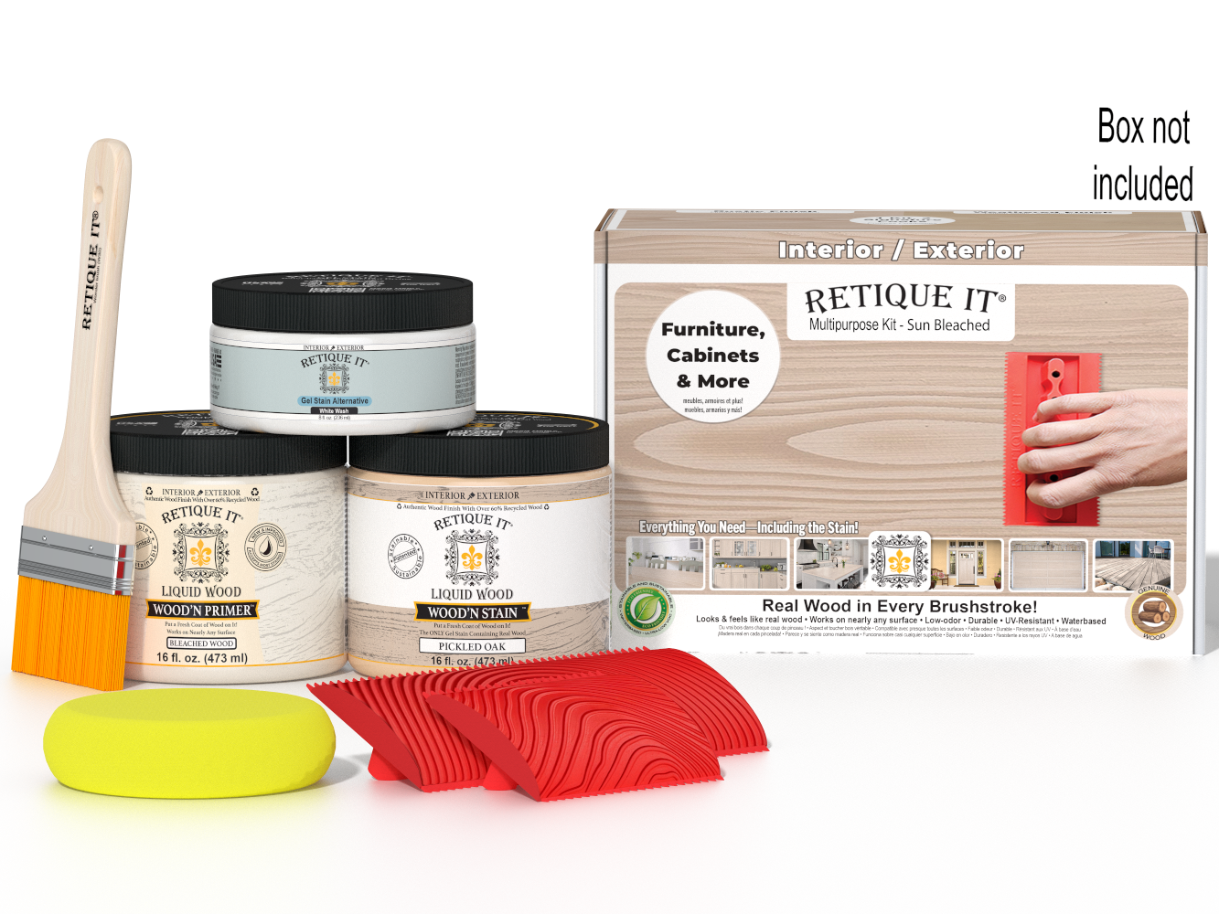 Multi-purpose Wood'n Kit (Med) - Sun Bleached | Retique It®